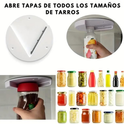 Abridor de Tarros Fácil para Manos Débiles y Artritis