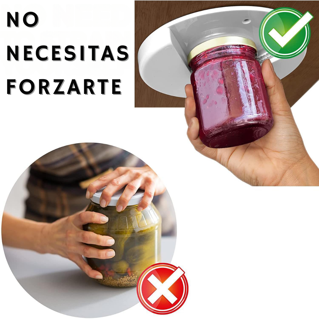 Abridor de Tarros Fácil para Manos Débiles y Artritis